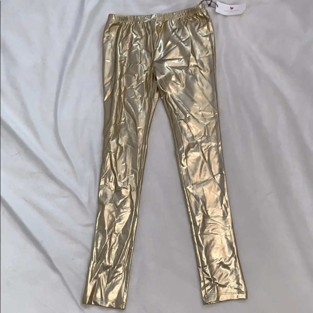 Pink Chicken Kids Gold Pants